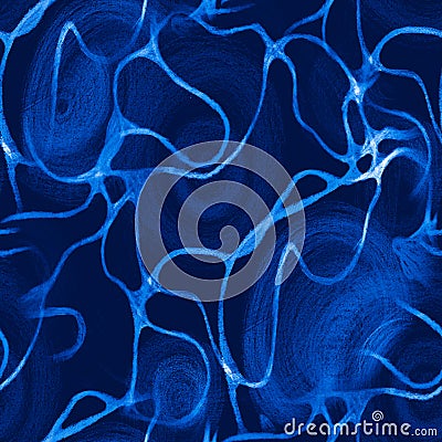 Connecting Lines. Geometric Ornate Sketch. Chaotic Connecting Lines. Medical Fractal Print. Scientific Swirled Texture. Cosmic Stock Photo