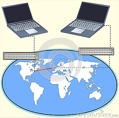 Connecting and network Vector Illustration