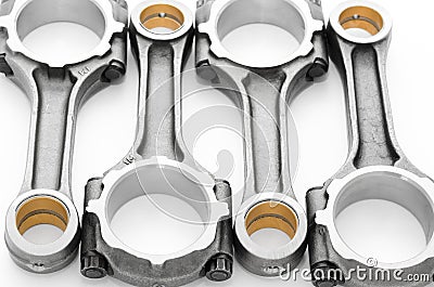 Connecting rods - auto spare parts Stock Photo