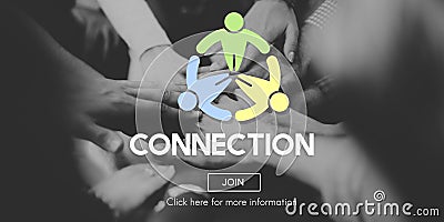 Connection Connect Social Networking Interconnection Concept Stock Photo