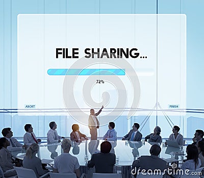 Connection Data Streaming Download Archiving Concept Stock Photo