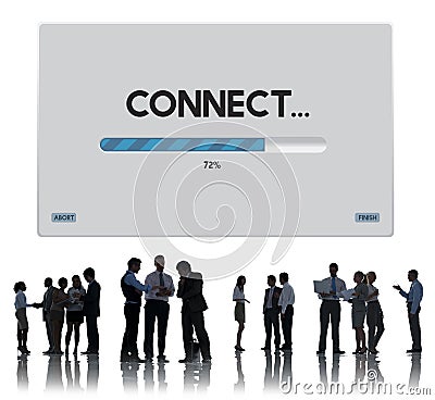 Connection Data Streaming Download Archiving Concept Stock Photo