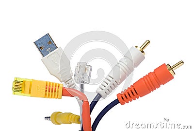 Connection plugs Stock Photo