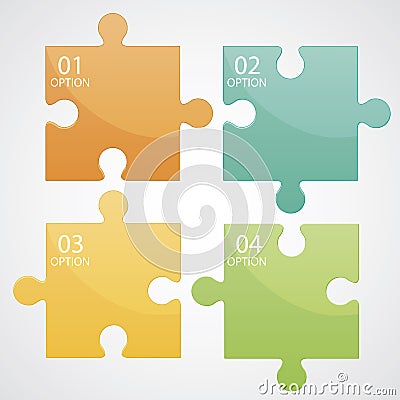 Connection Puzzle Vector Illustration
