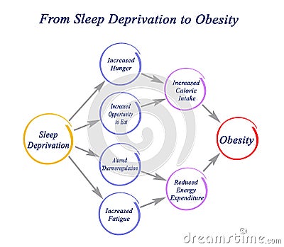 From Sleep Deprivation to Obesity Stock Photo