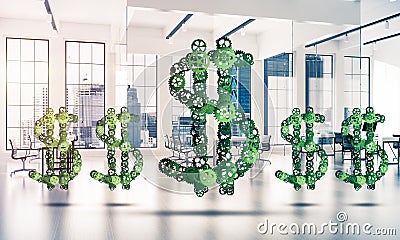 Connections and networking concepts as means of money earning Stock Photo