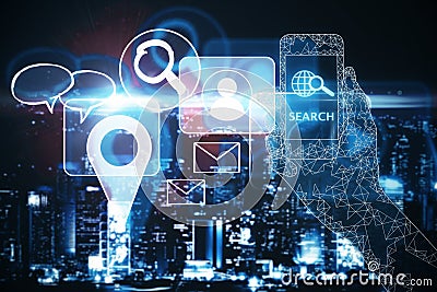 Connectivity concept Stock Photo