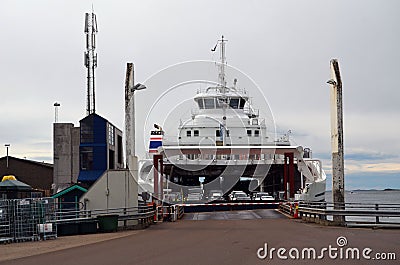 Travel by the Basto Ferry from Horten to Moss Editorial Stock Photo