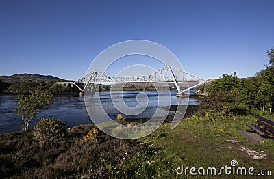 Connel Road Bridge across Loch Etive Stock Photo