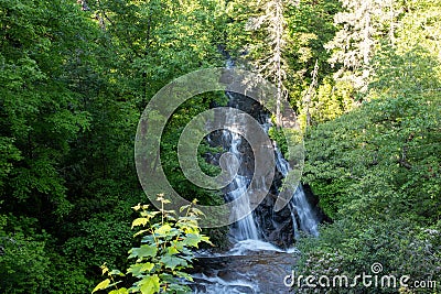 Connestee Falls in Transylvania County North Carolina Stock Photo