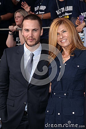 Connie Britton,Taylor Kitsch Editorial Stock Photo