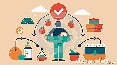 A conscious approach to consumption prioritizing quality over quantity and avoiding unnecessary purchases.. Vector Vector Illustration
