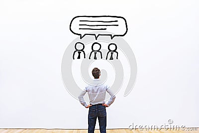 Consensus of shareholders, expert advice concept Stock Photo