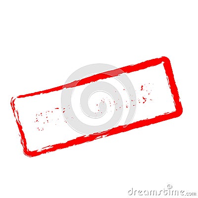 Consequence red rubber stamp on white. Vector Illustration