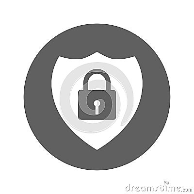 Conservancy, defense, protection icon. Gray vector graphics Vector Illustration