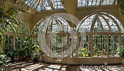 conservatory at botanical gardens Stock Photo