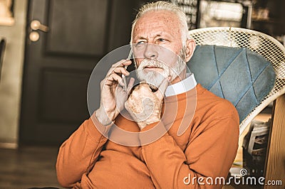 Is considering a new business offer. Stock Photo