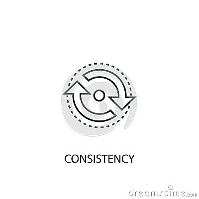 Consistency concept line icon. Simple Vector Illustration