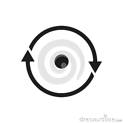 Consistency icon. Circle outline vector. Simple linear element illustration Vector Illustration