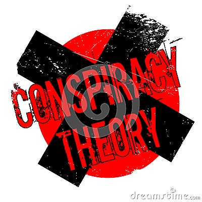 Conspiracy Theory rubber stamp Stock Photo