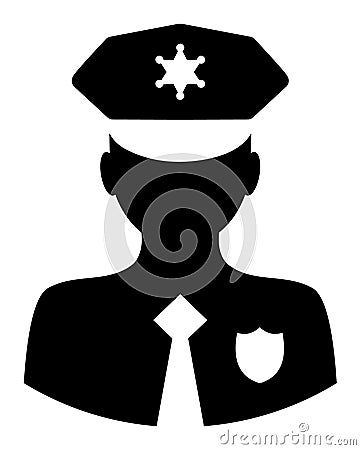 Constable - Raster Icon Illustration Cartoon Illustration