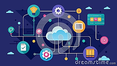 Through constant monitoring and finetuning the AIdesigned data paths ensured that the most critical data was given top Vector Illustration