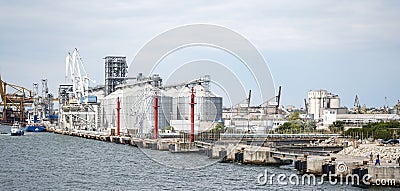 Constanta naval port in a summer day Stock Photo