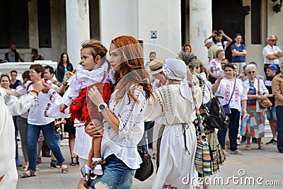 `Ziua Iei ` - International Day of the Romanian Blouse at Constanta Editorial Stock Photo