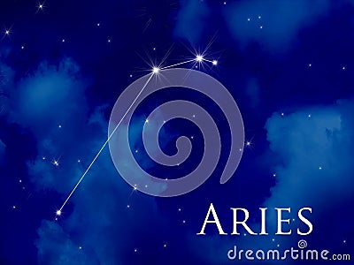 Constellation Aries Stock Photo