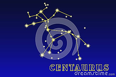 Constellation Centaurus Vector Illustration