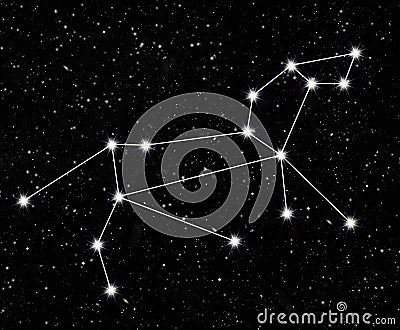 Constellation Leo Stock Photo