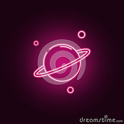 constellation and part of zodiacal system canser Capricorn neon icon. Elements of web set. Simple icon for websites, web design, Stock Photo