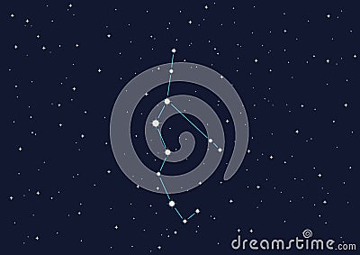 Constellation Perseus Vector Illustration