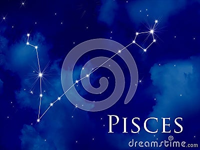 Constellation Pisces Stock Photo