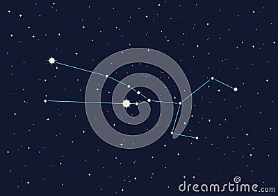 Constellation Taurus Vector Illustration