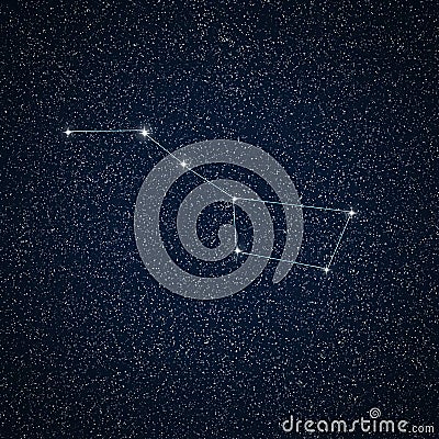 Constellation Ursa Major Great bear Stock Photo