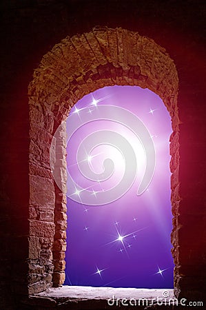 Constellations supernova ancient window Stock Photo