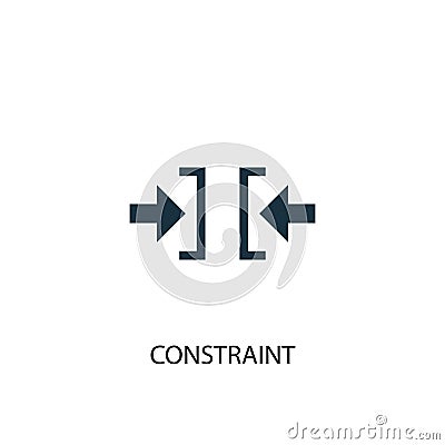 Constraint icon. Simple element Vector Illustration