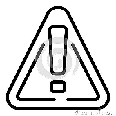 Construction attention sign icon outline vector. Builder industry Vector Illustration