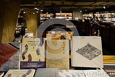 Construction books in bookstore,China Editorial Stock Photo