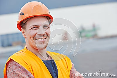 Construction building site foreman Stock Photo