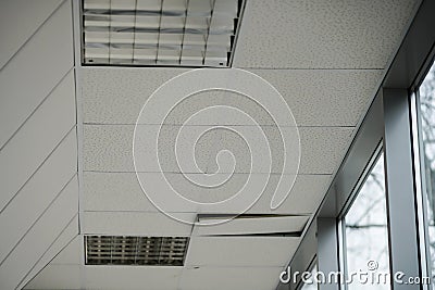 The construction of the ceiling, close-up Stock Photo