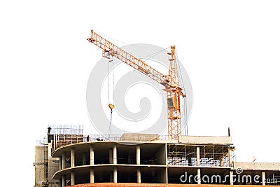 Construction crane Stock Photo