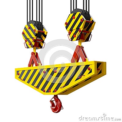 Construction crane hook Stock Photo