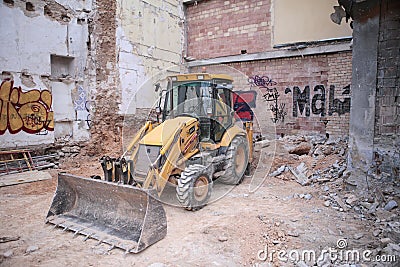 Construction equipment bulldozer Editorial Stock Photo