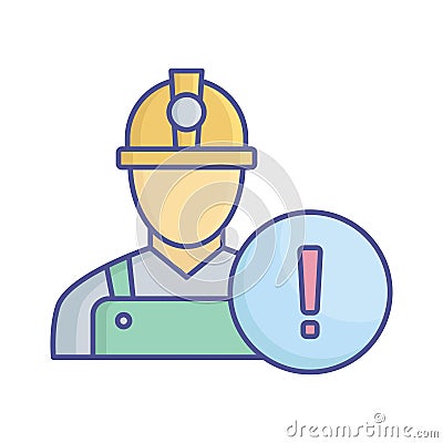 Construction error Vector Icon which can easily modify or edit Vector Illustration