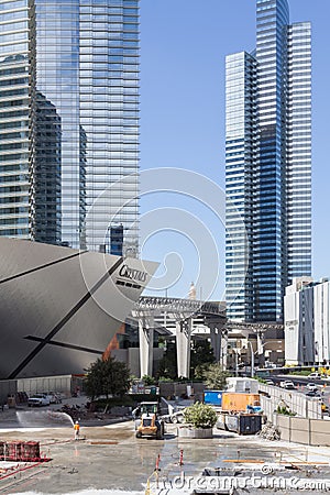 Construction failure in Las Vegas Editorial Stock Photo