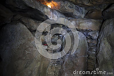 West kennet long barrow in Avebury stone circle Stock Photo