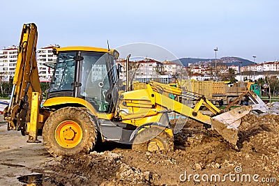 Construction Heavy Equipment Stock Photo