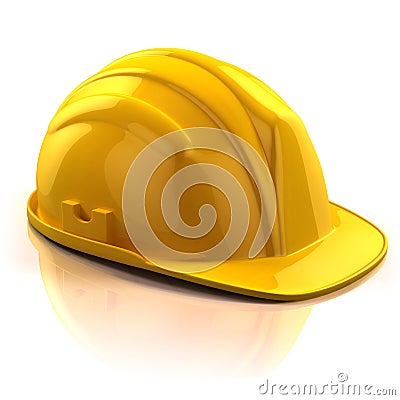 Construction Helmet Cartoon Illustration